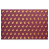 Orange Miezekatze-Katze, die mit Ball-Gewebe Stoff (Fat Quarter (45,7 x 55,9 cm))