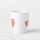 Orange Milchtasse (Vorderseite)