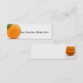 Orange Mini Visitenkarte (Vorne/Hinten)