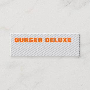 Orange Mini Visitenkarte