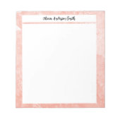Orange Minimalist Custom Notepad | Cute Gift Notizblock (Vorderseite)