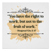 Orange Minimalistisch Bhagavad Gita Zitat Inspirie