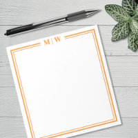 Orange Minimalistisches Monogramm