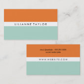 Orange/Minze Visitenkarte (Vorne/Hinten)