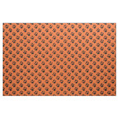 Orange mit der schwarzen Tatze druckt Stoff (Fat Quarter (45,7 x 55,9 cm))
