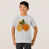 Orange mit einem Sprig. T-Shirt (Vorne ganz)