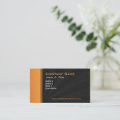 Orange mit Grau-Explosion Visitenkarte (Stehend Vorderseite)