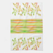 orange mit grün und weiß geschirrtuch (Vertikal)