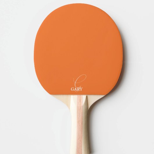Orange Mit Monogramm Ping Pong Paddle Tischtennis Schläger