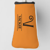 Orange Mit Monogramm Putter Golf Head Cover Headcover (Rotieren 90)