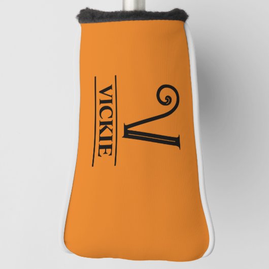 Orange Mit Monogramm Putter Golf Head Cover Headcover (Rotieren 90)