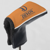 Orange Mit Monogramm Putter Head Cover Golf Headcover (3/4 Vorderseite)