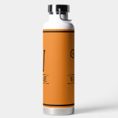 Orange Mit Monogramm Trinkflasche (links)