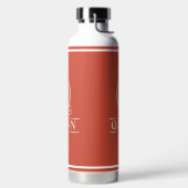 Orange Mit Monogramm Trinkflasche (links)
