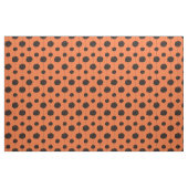 Orange mit schwarzem Pom Poms Chef-Muster Stoff (Fat Quarter (45,7 x 55,9 cm))