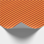 Orange mit schwarzen und gelben Streifen Geschenkpapier (Ecke)