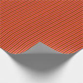 Orange mit schwarzen und Lila Streifen Geschenkpapier (Ecke)