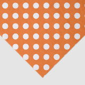 Orange mit weißem Tupfen-Seidenpapier Seidenpapier (Ausschnitt)