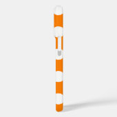 Orange mit weißen Polka-Punkten Case-Mate iPhone Hülle (Rückseite / Links)