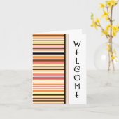 Orange Mitarbeiter Willkommen auf der Team Card Karte (Gelbe Blume)