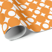 Orange Mod Ball Design @ Emporio Moffa Geschenkpapier (Rolleneckpunkt)