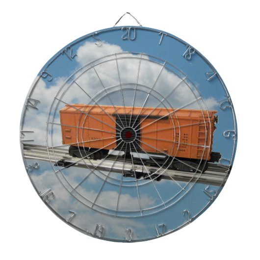 Orange Model Boxcar Dartboard Dartscheibe (vorne)