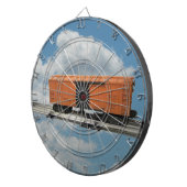 Orange Model Boxcar Dartboard Dartscheibe (Vorderseite rechts)