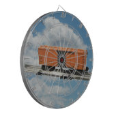 Orange Model Boxcar Dartboard Dartscheibe (Vorderseite Links)