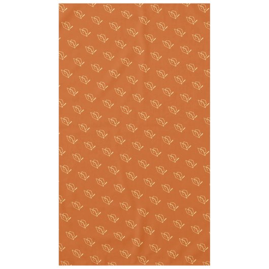 Orange Modern Abschlusskappe Muster Tischdecke (Vorderseite)