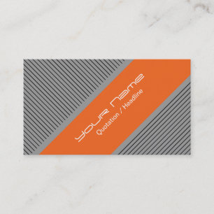 Orange Modern Business Card Visitenkarte