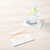 Orange Modern Deko Paper Untersetzer (Vor Ort)