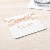 Orange Modern Deko Paper Untersetzer (angewinkelt)