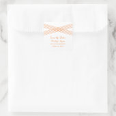 Orange Modern Deko Save the Date Stickers (Tasche)