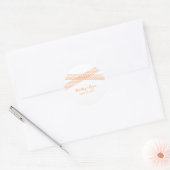Orange Modern Deko Wedding Stickers (Umschlag)