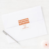 Orange Modern Deko Wedding Stickers (Umschlag)