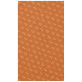 Orange Modern Graduation Cap Pattern Tischdecke (Vorderseite)