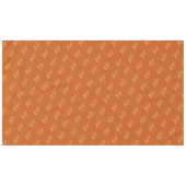 Orange Modern Graduation Cap Pattern Tischdecke (Vorderseite (Horizontal))