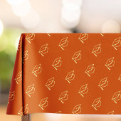 Orange Modern Graduation Cap Pattern Tischdecke