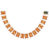 Orange Modern Graduation Photo Congratulations Wimpelkette (Alle)