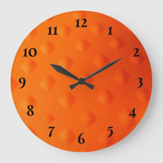 Orange modern große wanduhr (Vorderseite)