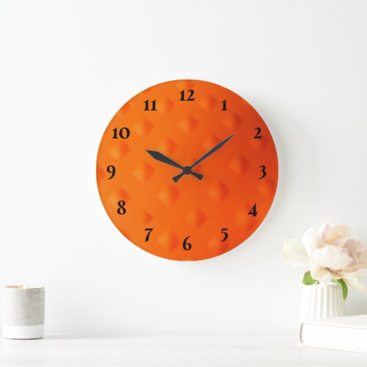 Orange modern große wanduhr (Zuhause)