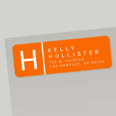 Orange | Moderne Rücksendeadresse