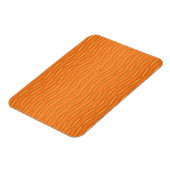 Orange Modernes, vertikal gestreiftes Design Magnet (Linke Seite)