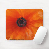 Orange Mohnblumen-Makro Mousepad (Mit Mouse)