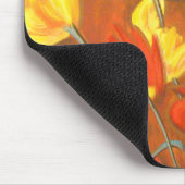 Orange Mohnblumen Mousepad (Ecke)