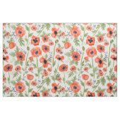 Orange-Mohnblumen-Muster, gestrichen Stoff (Yard (91,4 cm))
