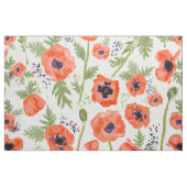 Orange-Mohnblumen-Muster, gestrichen Stoff (Fat Quarter (45,7 x 55,9 cm))