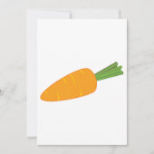 Orange Möhre Gemüse Einladung (Vorderseite)