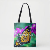 Orange Monarch Butterfly Entdecken Sie Script Mode Tasche (Vorderseite)