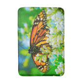 Orange Monarch Butterfly Foto Modern Simple Bold Badematte (Vorderseite Vertikal)